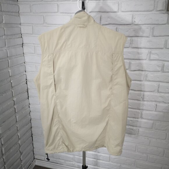 Columbia Men's Size Large Light Tan Omni Shade Sun Protection Vest - Picture 2 of 11